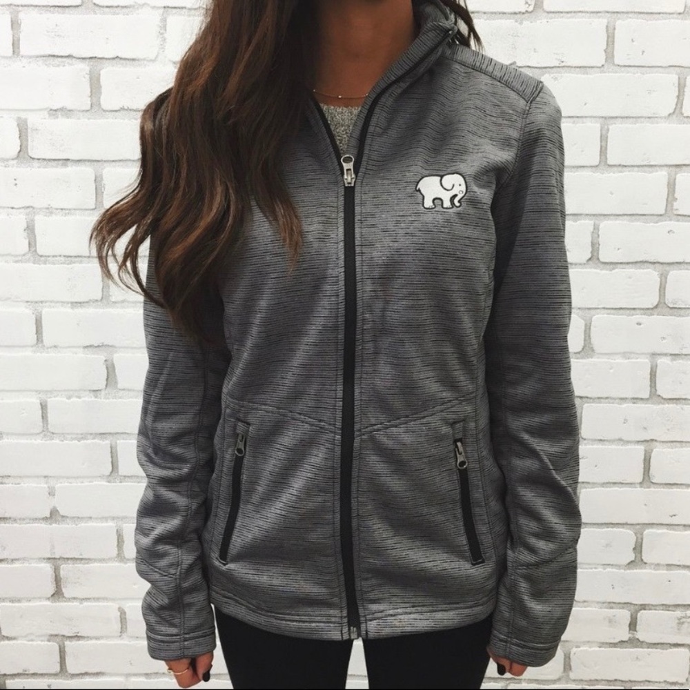 Ivory Ella Gray Zip Up Mystic Jacket